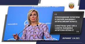 О присоединении Черногории и Северной Македонии к антироссийским мерам ЕС О присоединении Черногории и Северной Македонии к антироссийским мерам ЕС