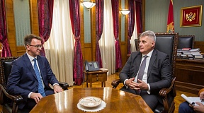 О sastanku Ambasadora Rusije u Crnoj Gori Vladislava Maslennikova sa Predsjednikom Skupštine Crne Gore Ivanom Brajovicem