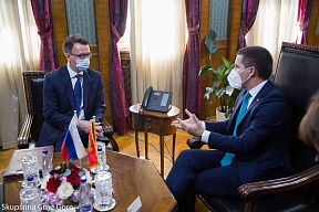 O sastanku Ambasadora Ruske Federacije u Crnoj Gori Vladislava V. Maslennikova sa Predsjednikom Skupštine Crne Gore  Aleksom Bečićem