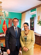 Ambasador Vladislav Maslennikov se sastao sa Predsednicom Vrhovnog suda Crne Gore Vesnom Medenicom